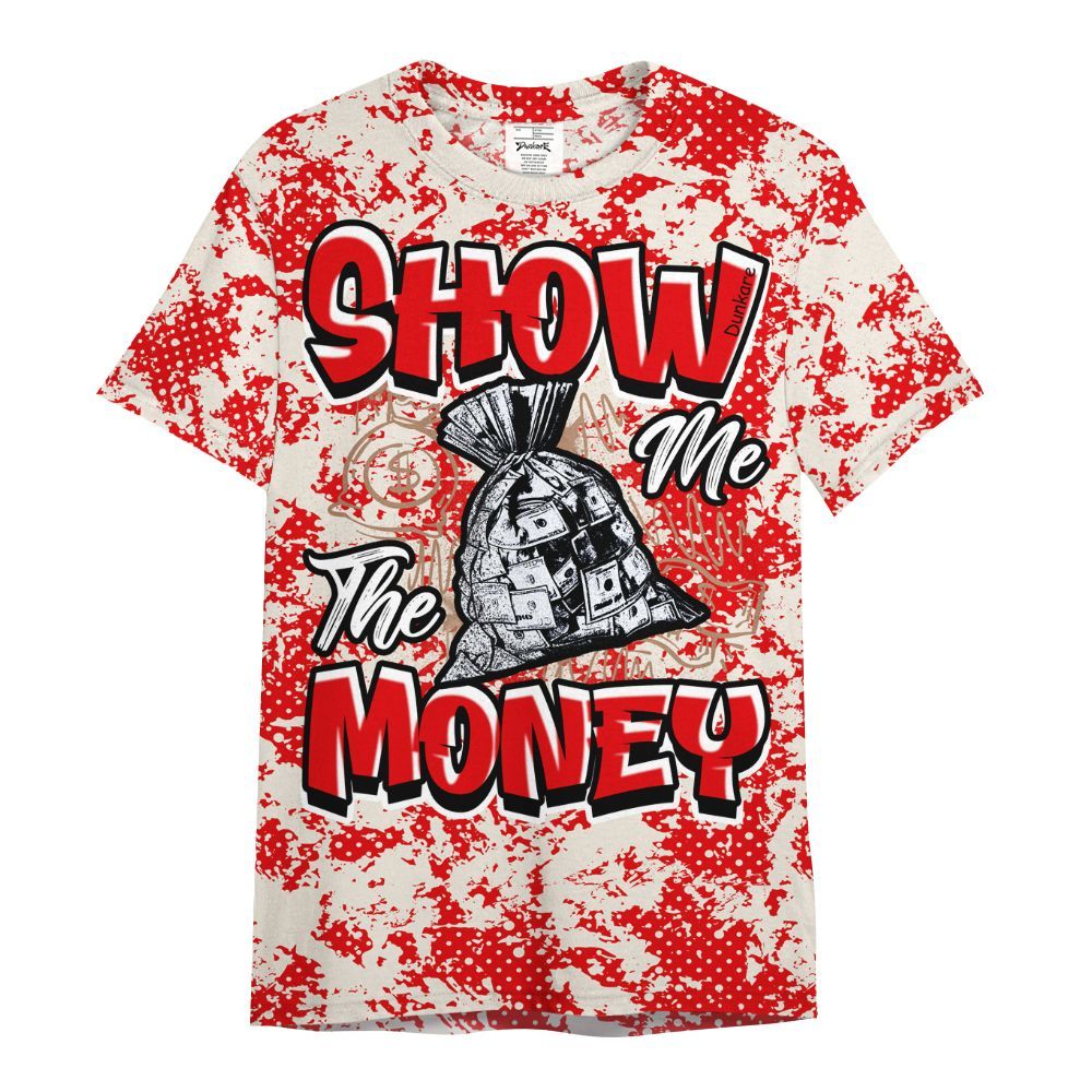 Shirt To Match Low OG Howard Bison 1s - Show Me The Money Retro All Over Print