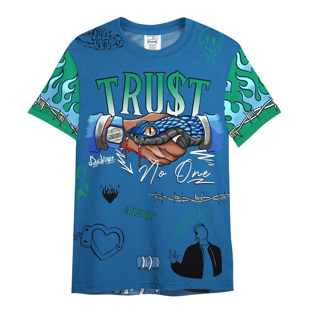 Shirt To Match 95 Big Bubble Slate - Snake Trust No One All Over Print