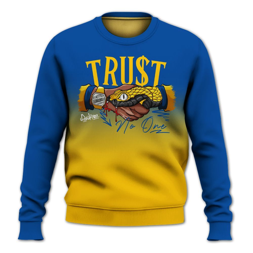 Sweatshirt To Match High Laney 1s - Snake Trust No One Drip All Over Print