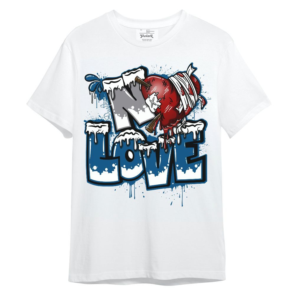 Shirt To Match High OG True Blue 1s - Drip No Love Streetwear Unisex Shirt