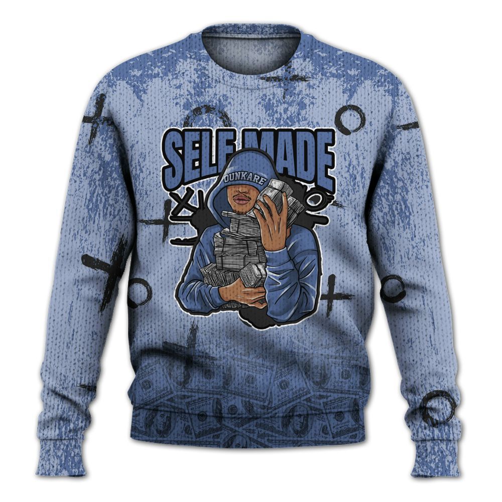 Knitted Sweater To Match Black Metallic 5s - Selfmade Unique Grunge