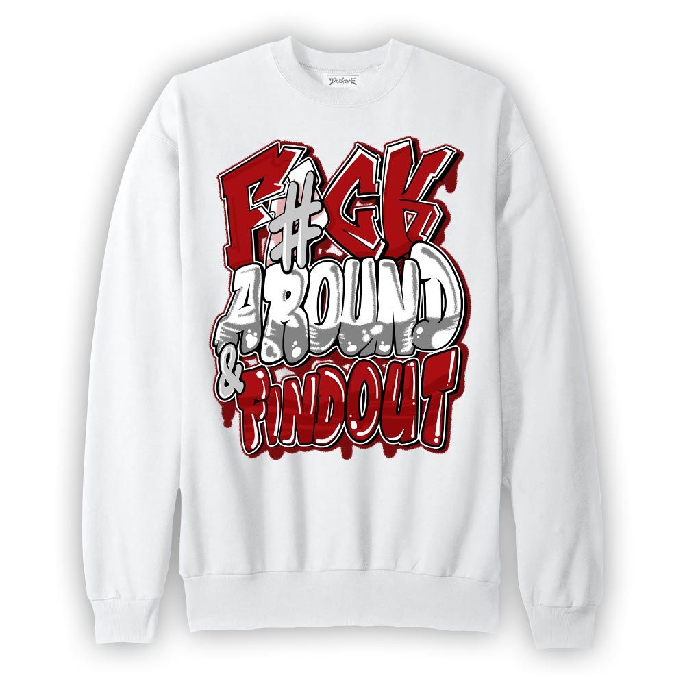Sweatshirt To match Red Taxi 12s Sweatshirt - F Around Find Out Graphic Graphic