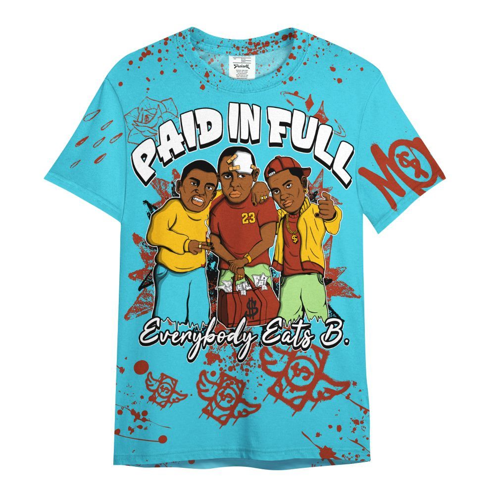 Shirt To Match SB Dunk Di'Orr Greenwood - Everybody Paid In Full Crayon All Over Print