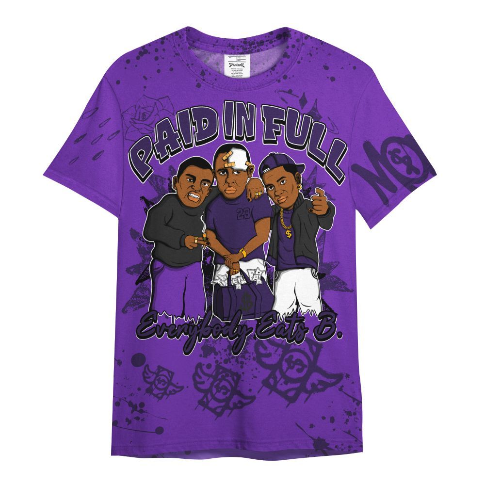 Shirt To Match Kobe 9 Elite Low Moonwalker - Everybody Paid In Full Crayon All Over Print