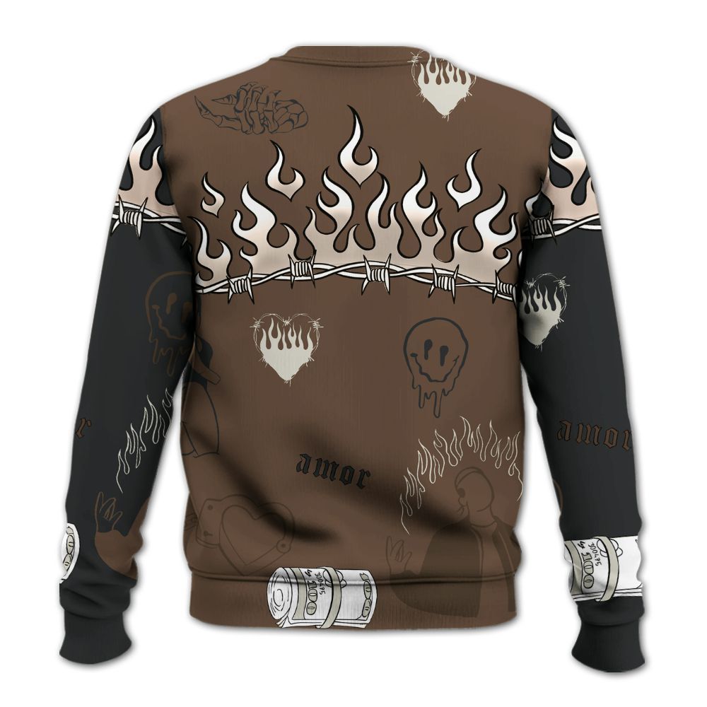 Sweatshirt To Match Palomino 1s - Snake Trust No One All Over Print