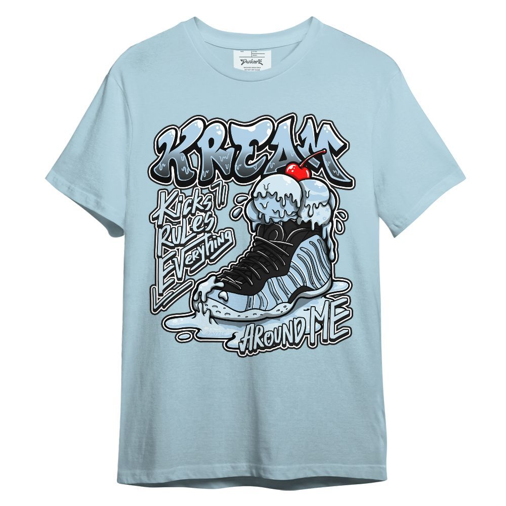 Shirt To Match Foamposite One Psychic Blue - Kream Kicks Rule Everything Graphic