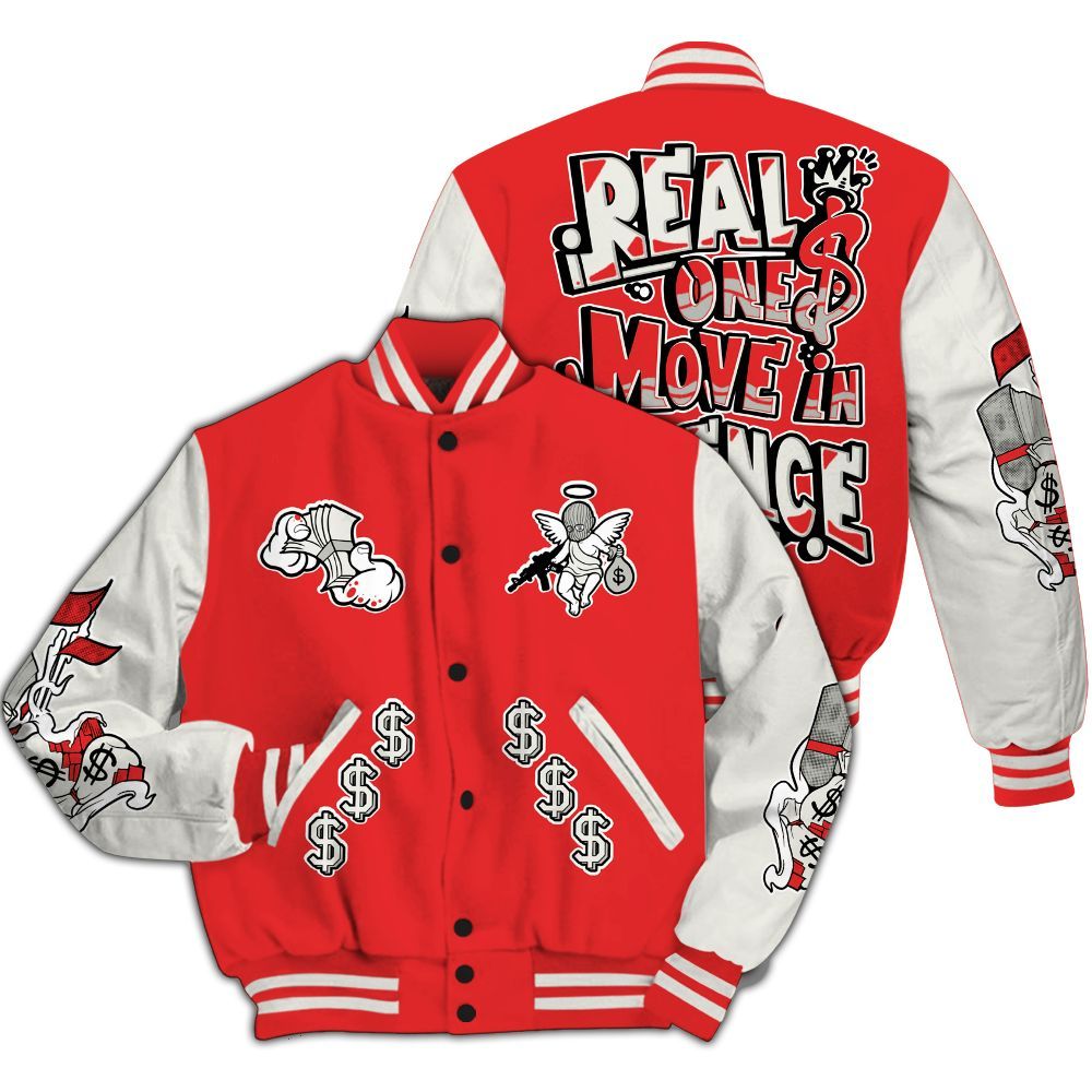 Varsity Jacket To Match Air Max 1 Jacquemus Red - Ones Move In Silence Graphic All Over Print