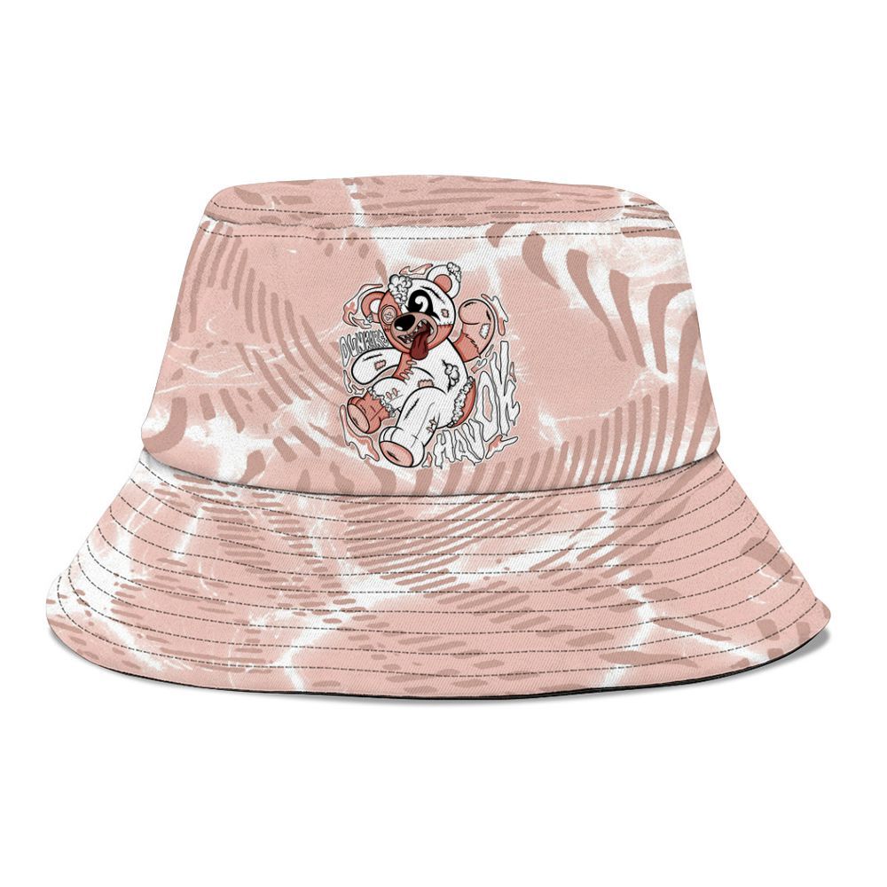 Bucket Hat To Match Low Legend Pink 11s - Havok Bear Graphic