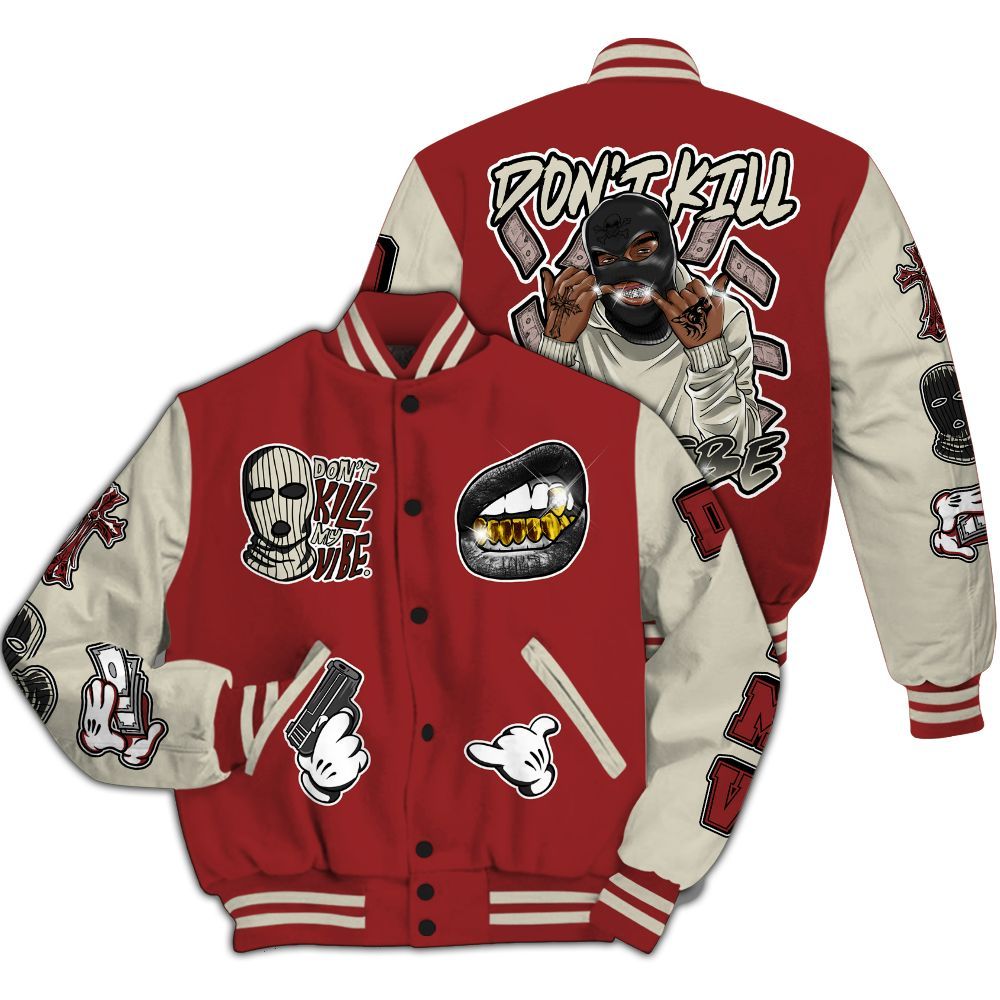 Varsity Jacket To Match High 85 Bred 1s - Vibe.Unique All Over Print