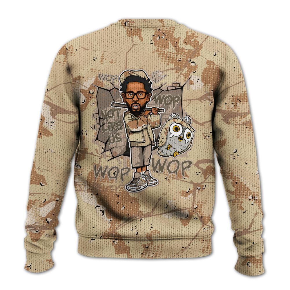 Knitted Sweater To Match Desert Camo 3s - None Like ComptonCity Graphic Crack