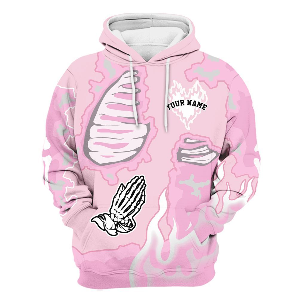 Hoodie To Match Orchid 4s - Dislike Us Graphic Burning Custom Name All Over Print