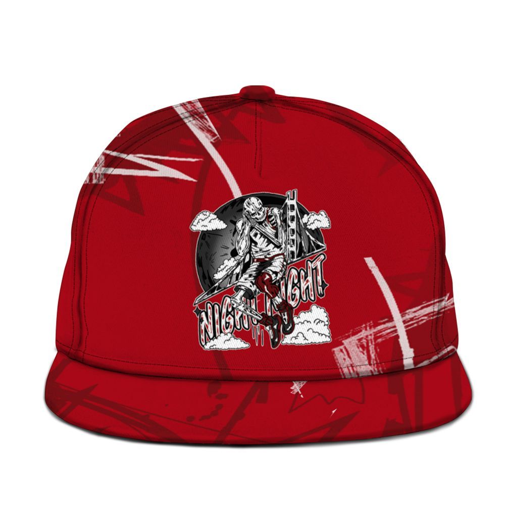 Snapback To Match Bred Velvet 11s - Seeya Skeleton Messyz Graphic