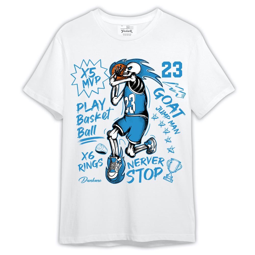 Shirt To Match Powder Blue 9s - Never Stop G.O.A.T Shirt Outfit