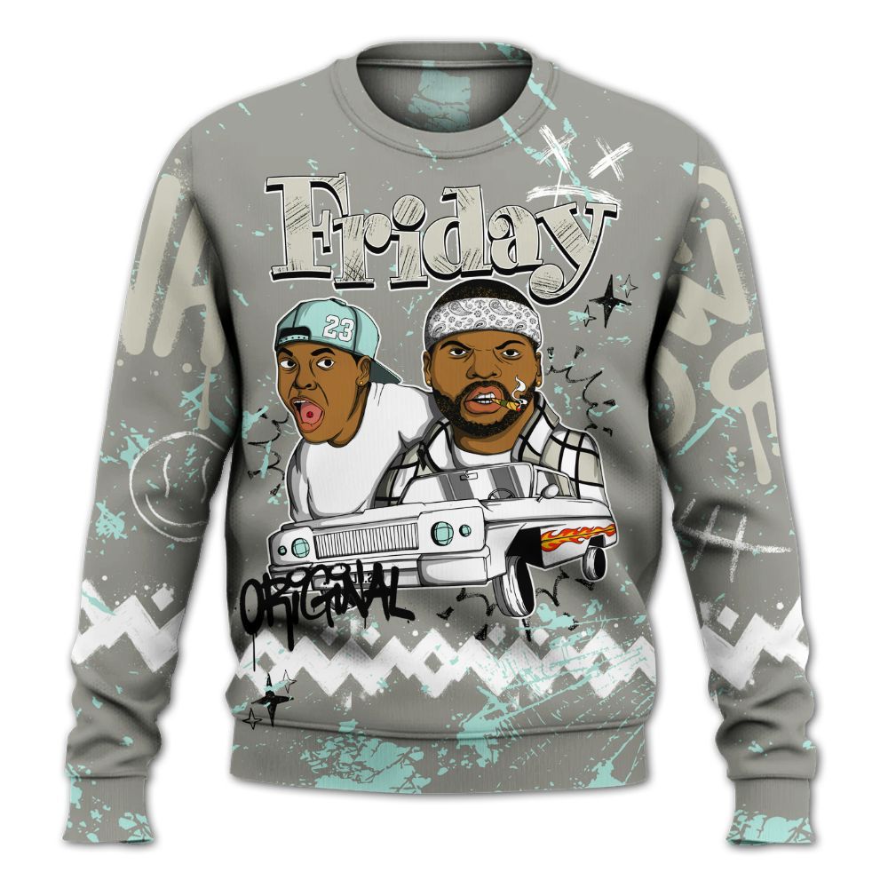 Sweatshirt To Match Low OG Year Of The Snake 1s - Friday Sneaker Crayon All Over Print