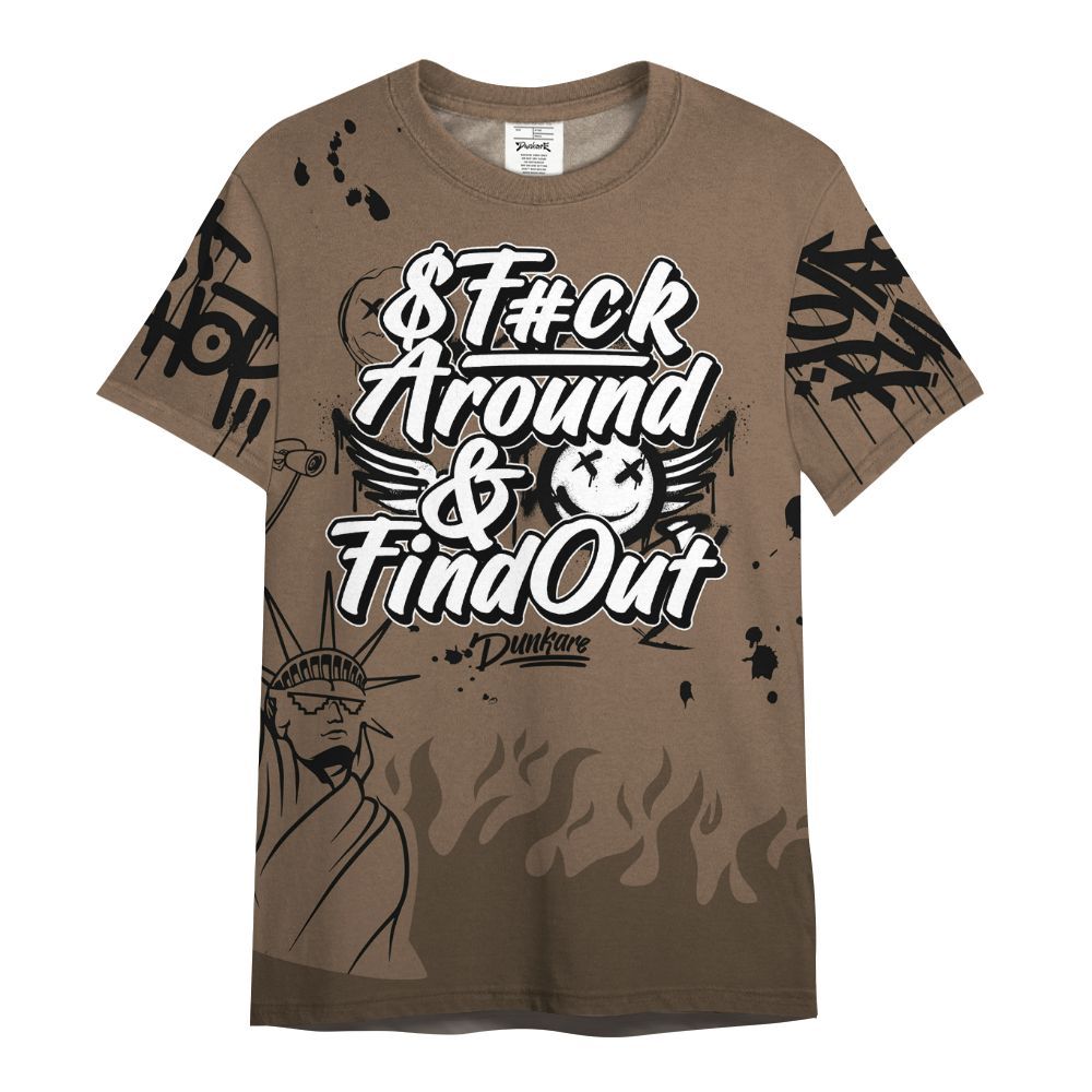 Shirt To Match Dark Mocha Jack - Graphic Fck Around Find Out All Over Print