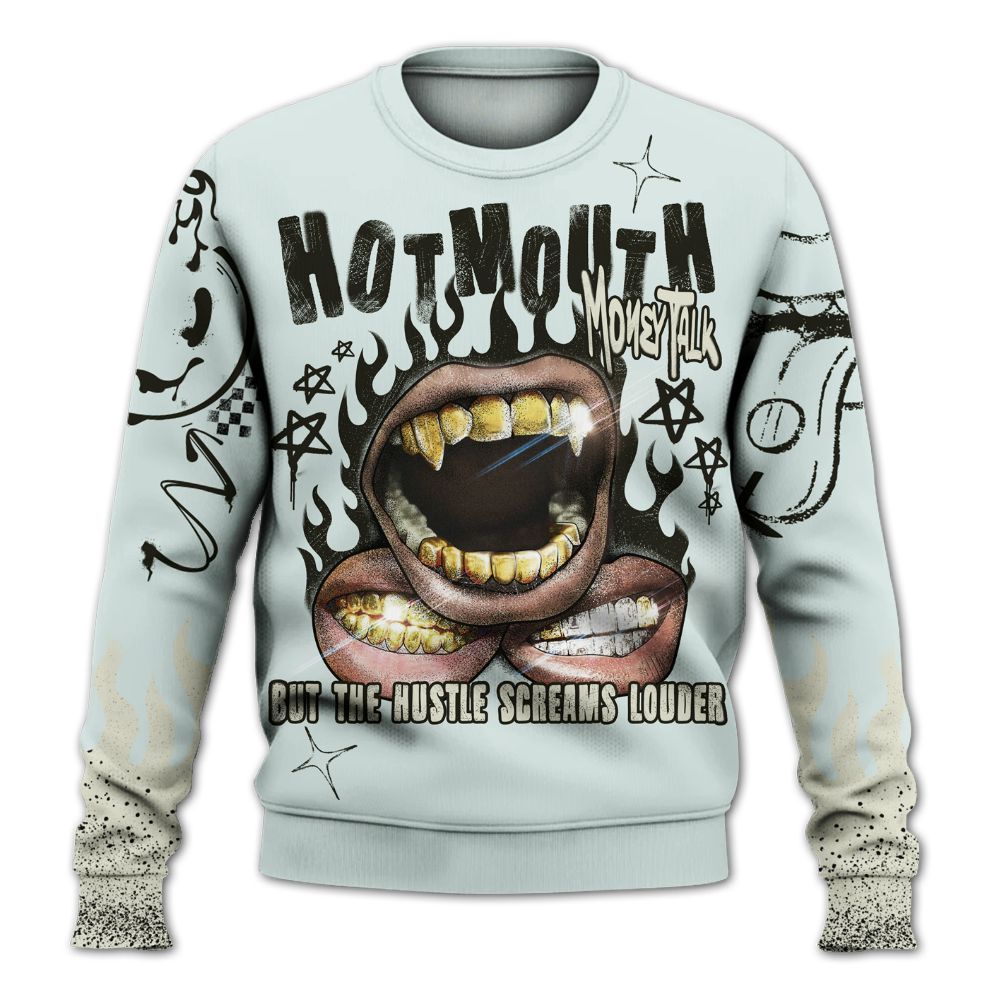 Sweatshirt To Match Pure Platinum 4s - Mouth Burning Street Style All Over Print
