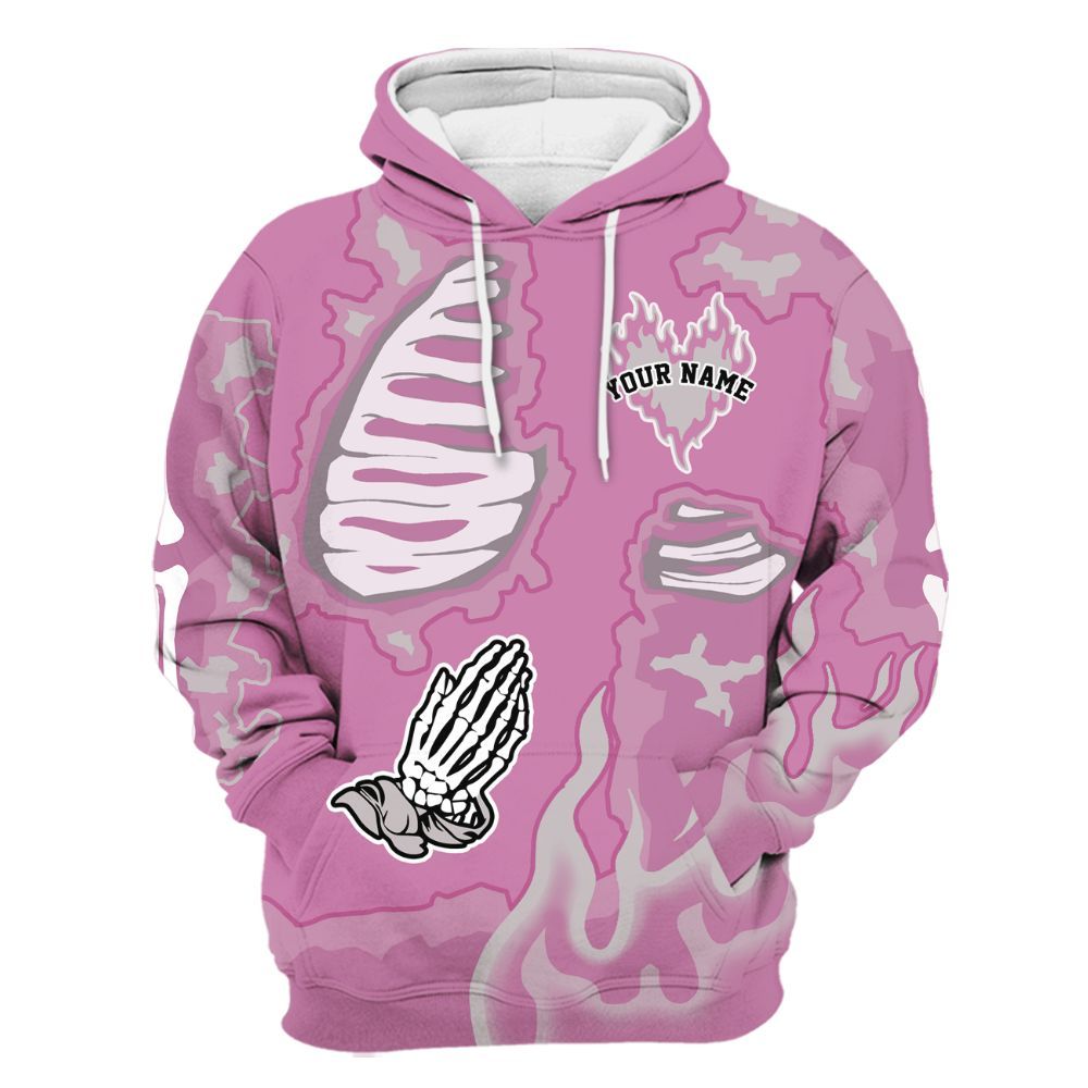 Hoodie To Match Neutral Grey Black White Orchid 4s - Dislike Us Graphic Burning Custom Name All Over Print