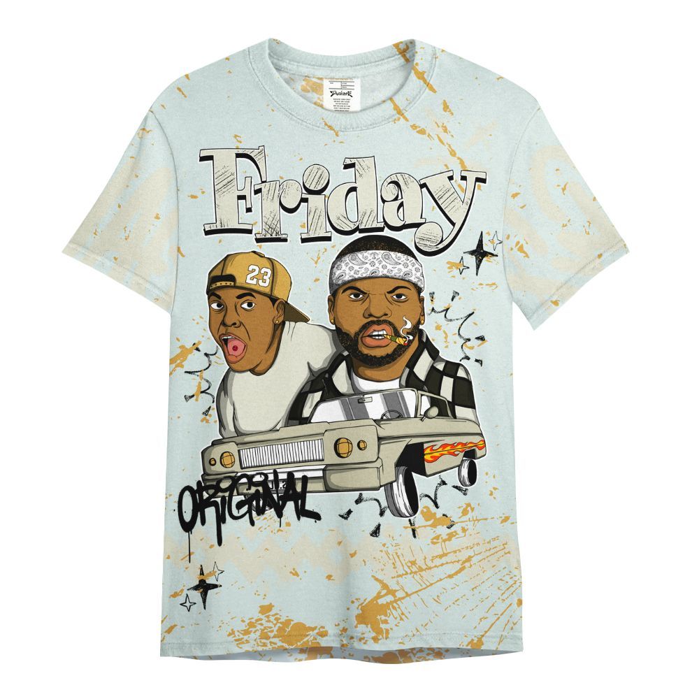 Shirt To Match Pure Platinum 4s - Friday Sneaker Crayon All Over Print