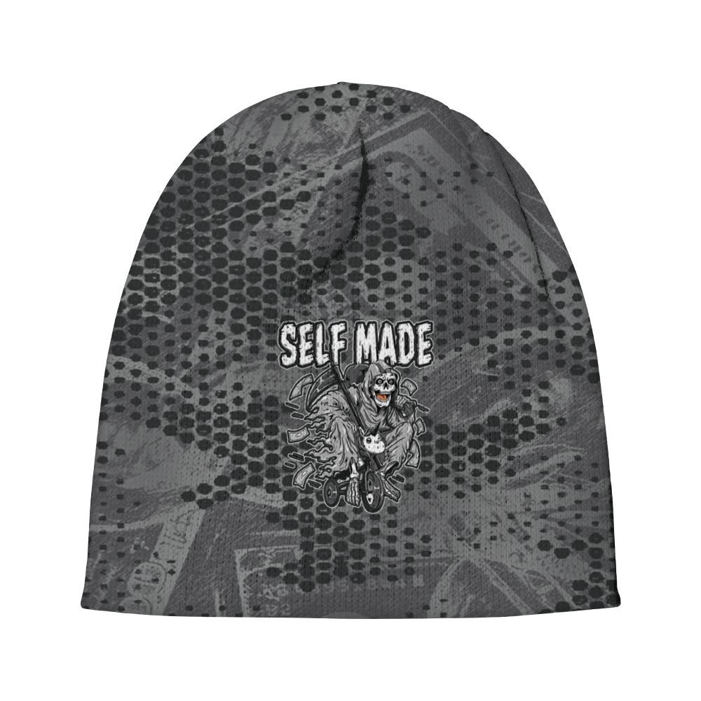 Beanie Hat To Match White Thunder 4s - Self Make Skeleton Banknotes Art Graphic