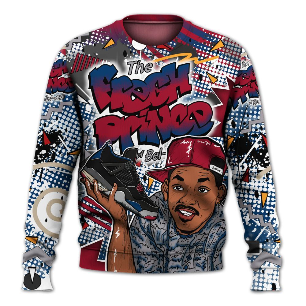 Sweatshirt To Match Rare Air 4s - Fresh Sneaker 90s All Over Print