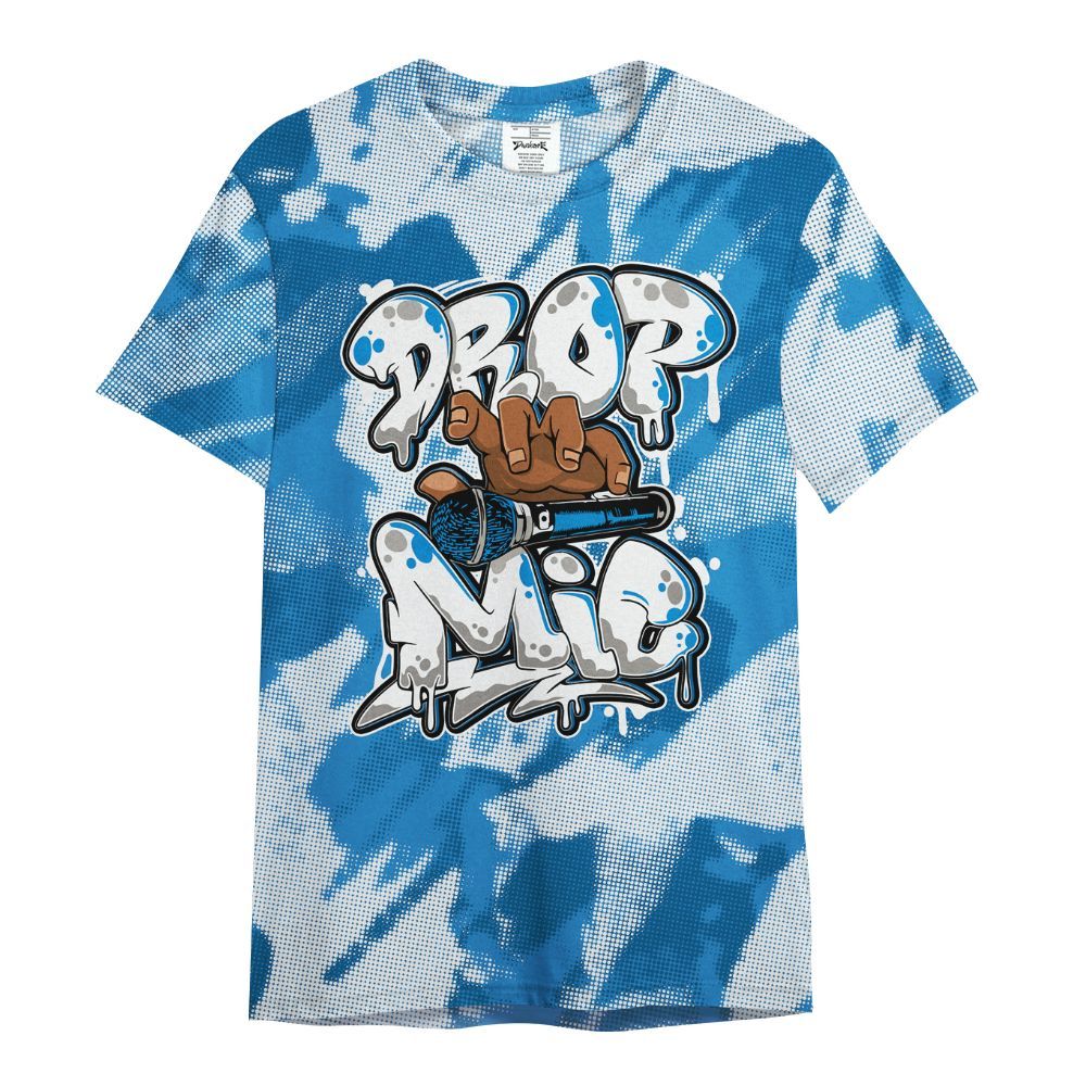 Shirt To Match Industrial Blue 4s - Drop Mic Abstract All Over Print
