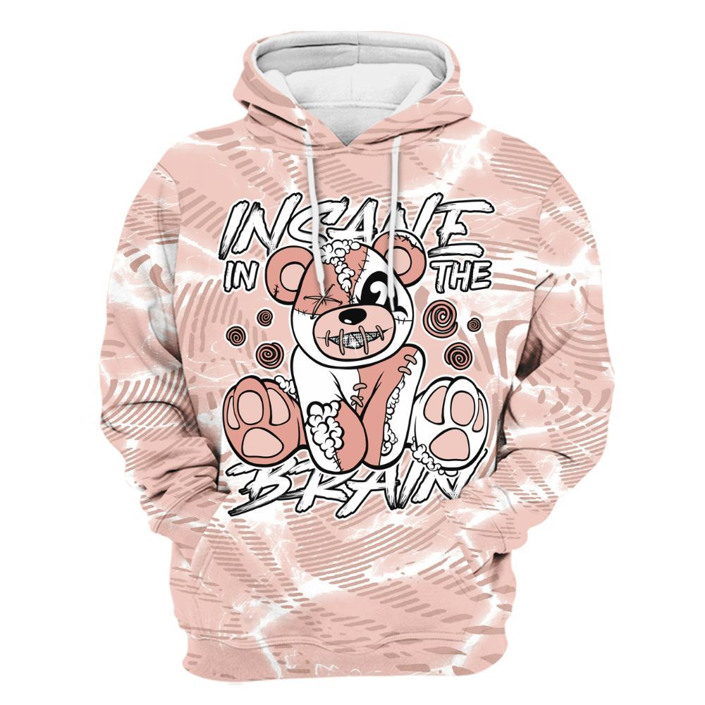 Hoodie To Match Low Legend Pink 11s - Insanes Bear Fume All Over Print