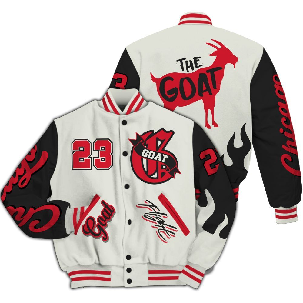 Varsity Jacket To Match Flight Club 4s - The G.O.A.T Streetwear All Over Print