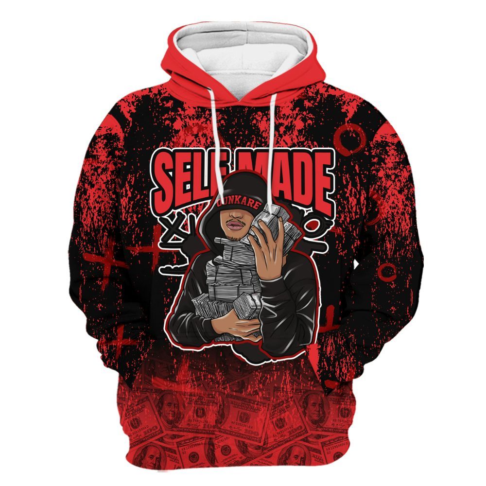 Hoodie To Match Chile Red 9s - Selfmade Unique Drip All Over Print