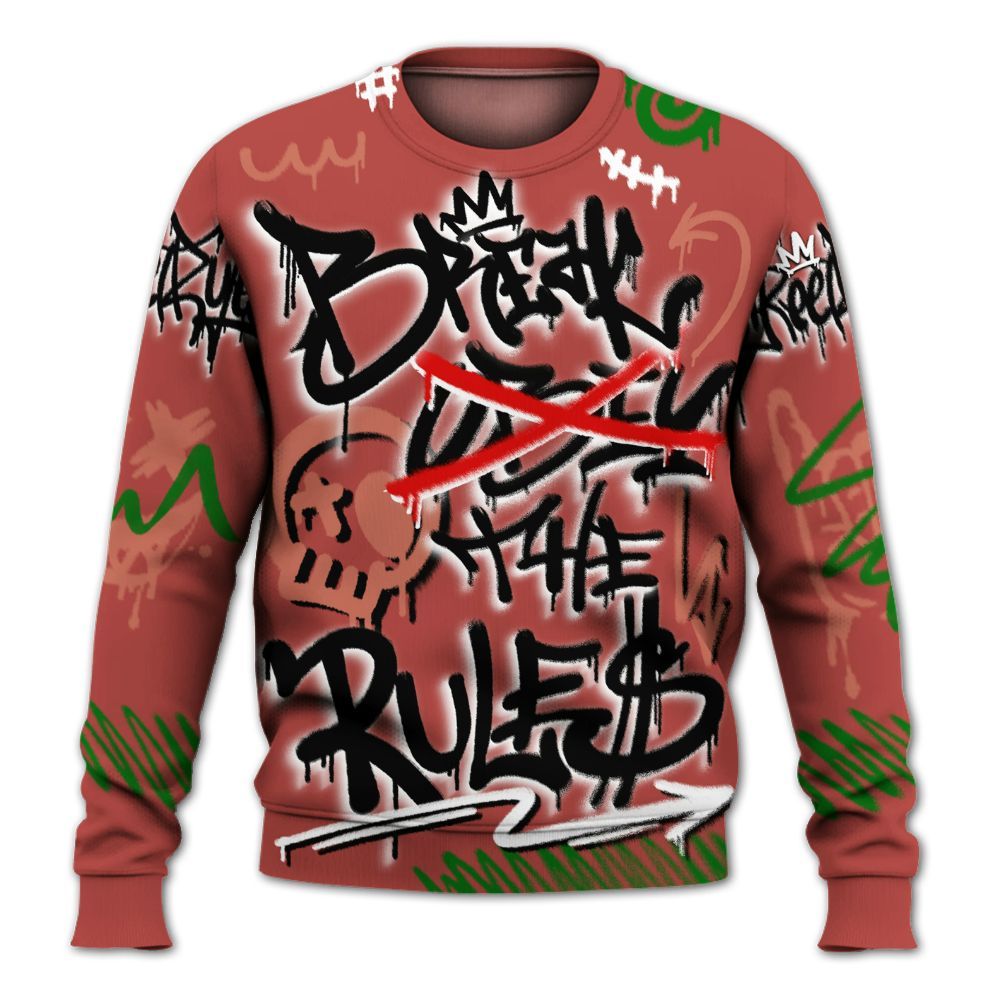 Sweatshirt To Match Dune Red 13s - Break Rules Streetwear All Over Print