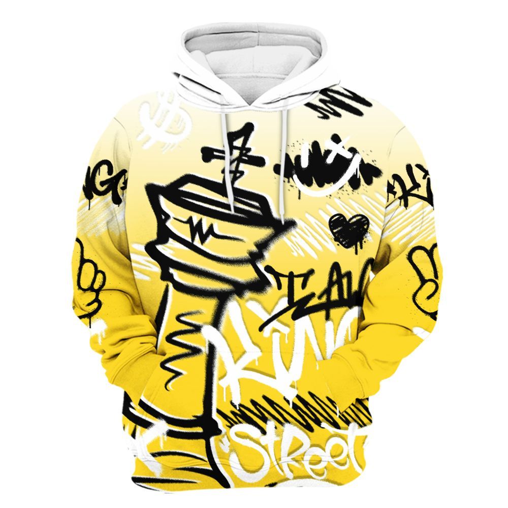 Hoodie To Match Retro Thunder 4s - Street King Chess Streetwear All Over Print
