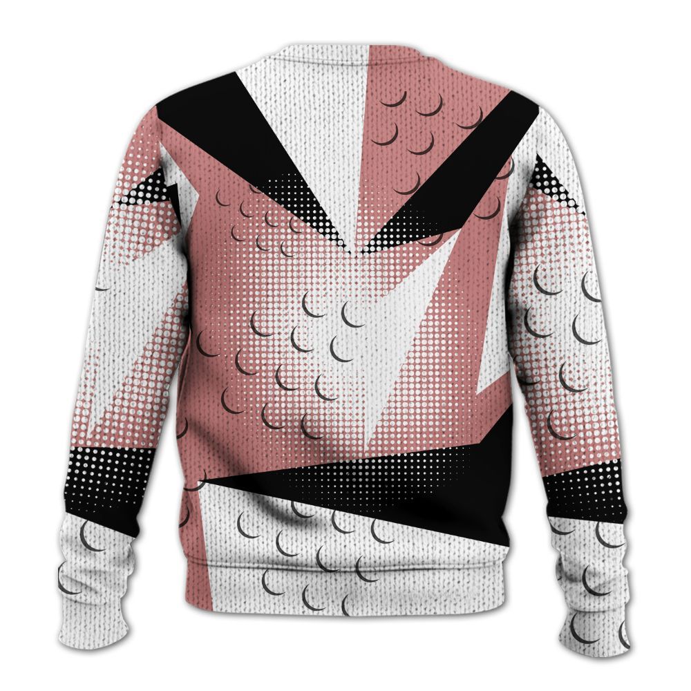 Knitted Sweater To Match Low OG Rust Pink 1s - Poly Custom Name Number 23 5s