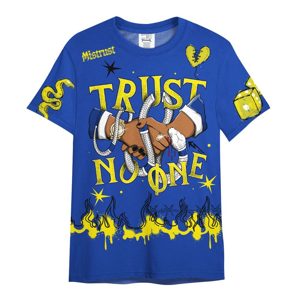 Shirt To Match Laney 14s - Trust No One Snake-Bite Doodle Crayon All Over Print