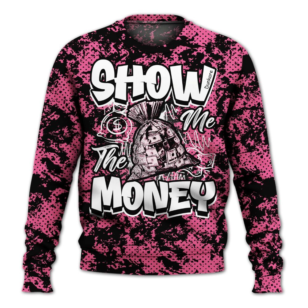 Sweatshirt To Match Air Max SNDR Hyper Pink - Show Me The Money Retro All Over Print