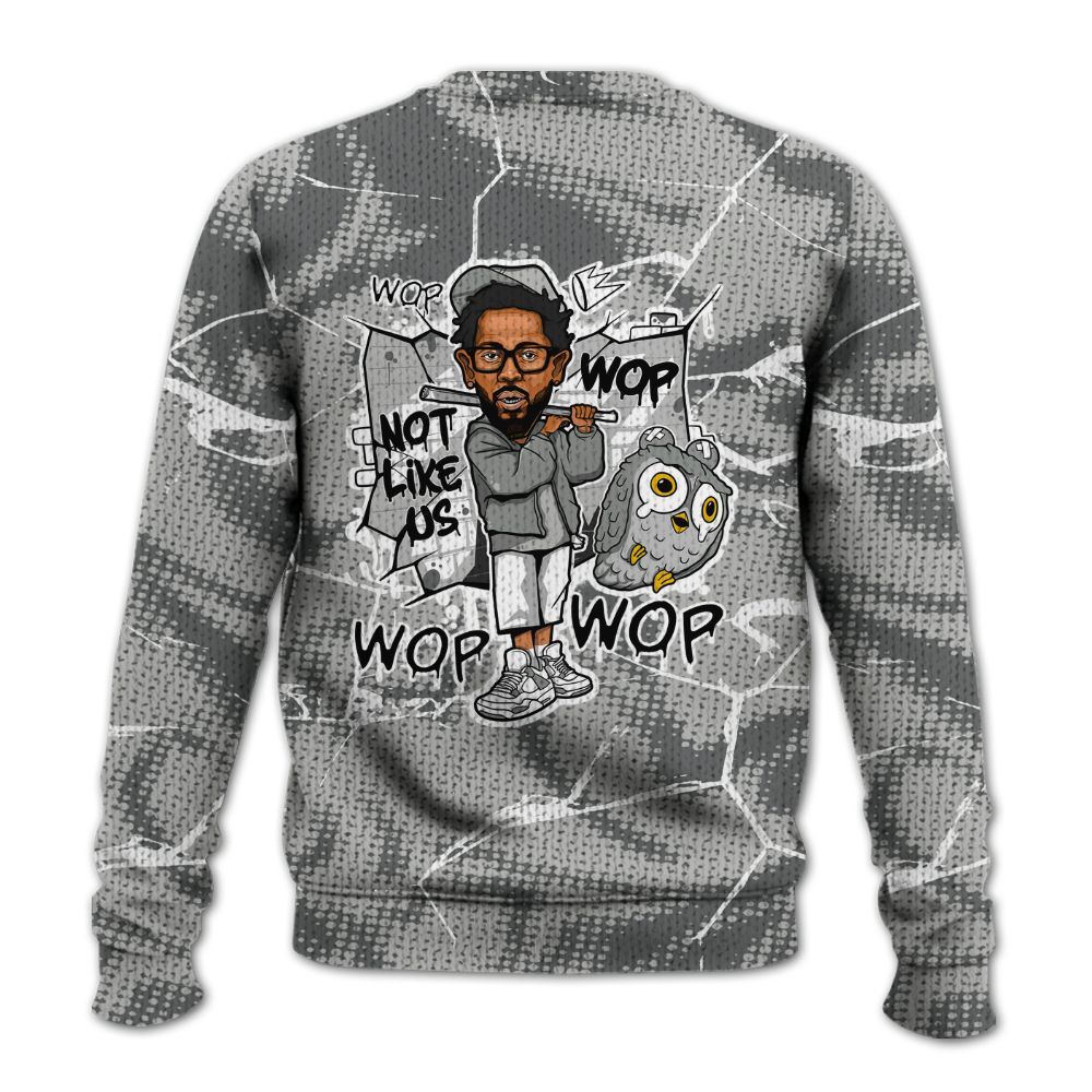 Knitted Sweater To Match Retro Wet Cement 4s - None Like ComptonCity Graphic Crack