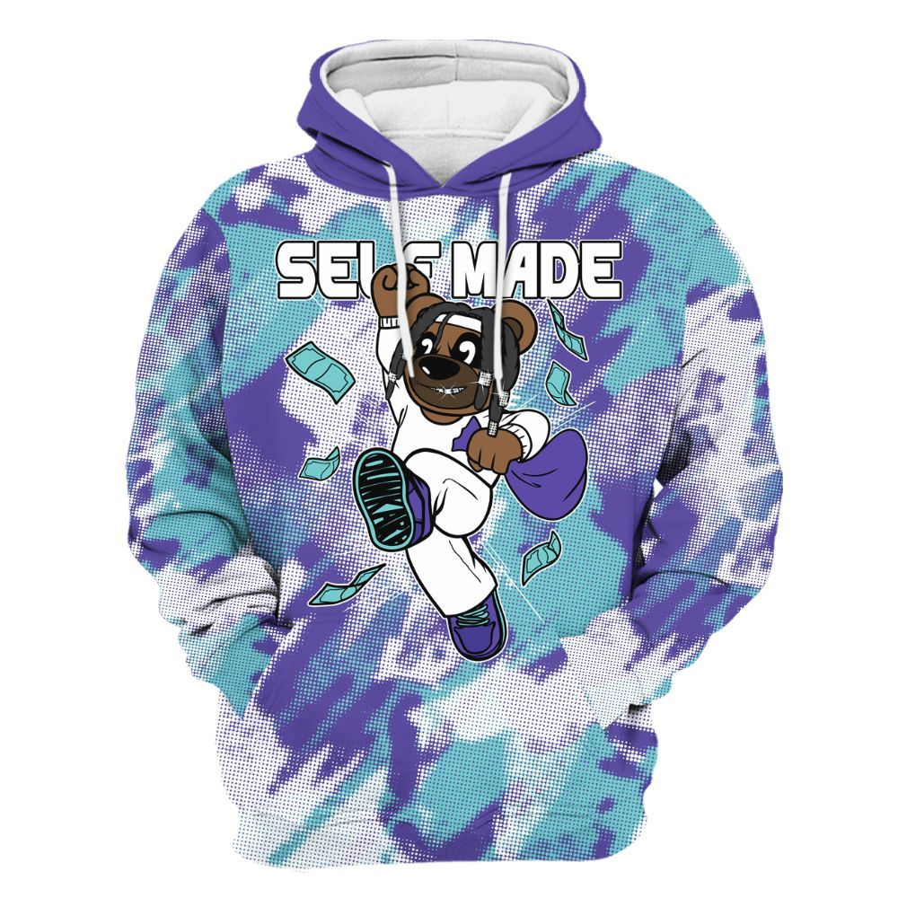 Hoodie To Match Low Hornets 1s - Autonomous Bear Abstract Halftone All Over Print