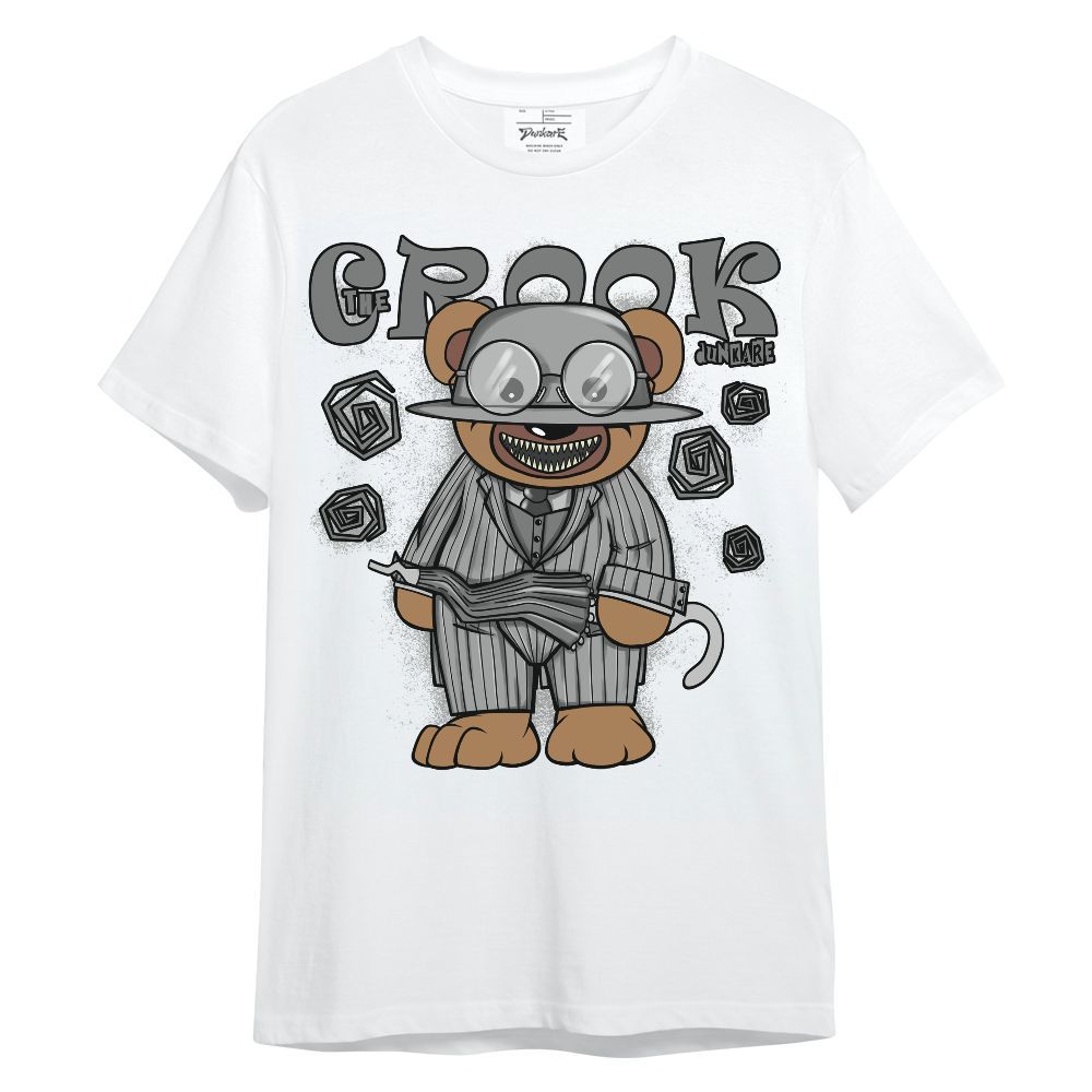 Shirt To Match Black Wolf Grey 12s - Swindler Bear Unisex Shirt