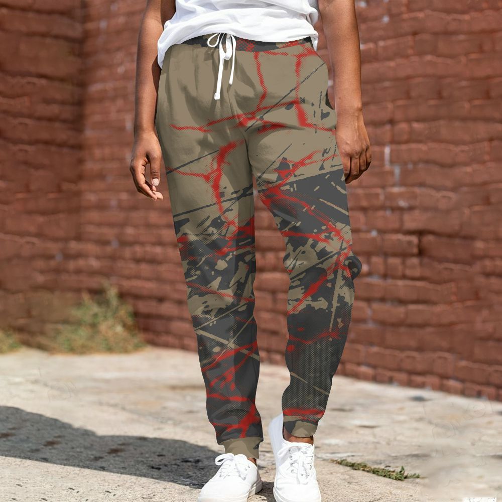 Sweatpant To Match Olive 9s - Profound All Over Print