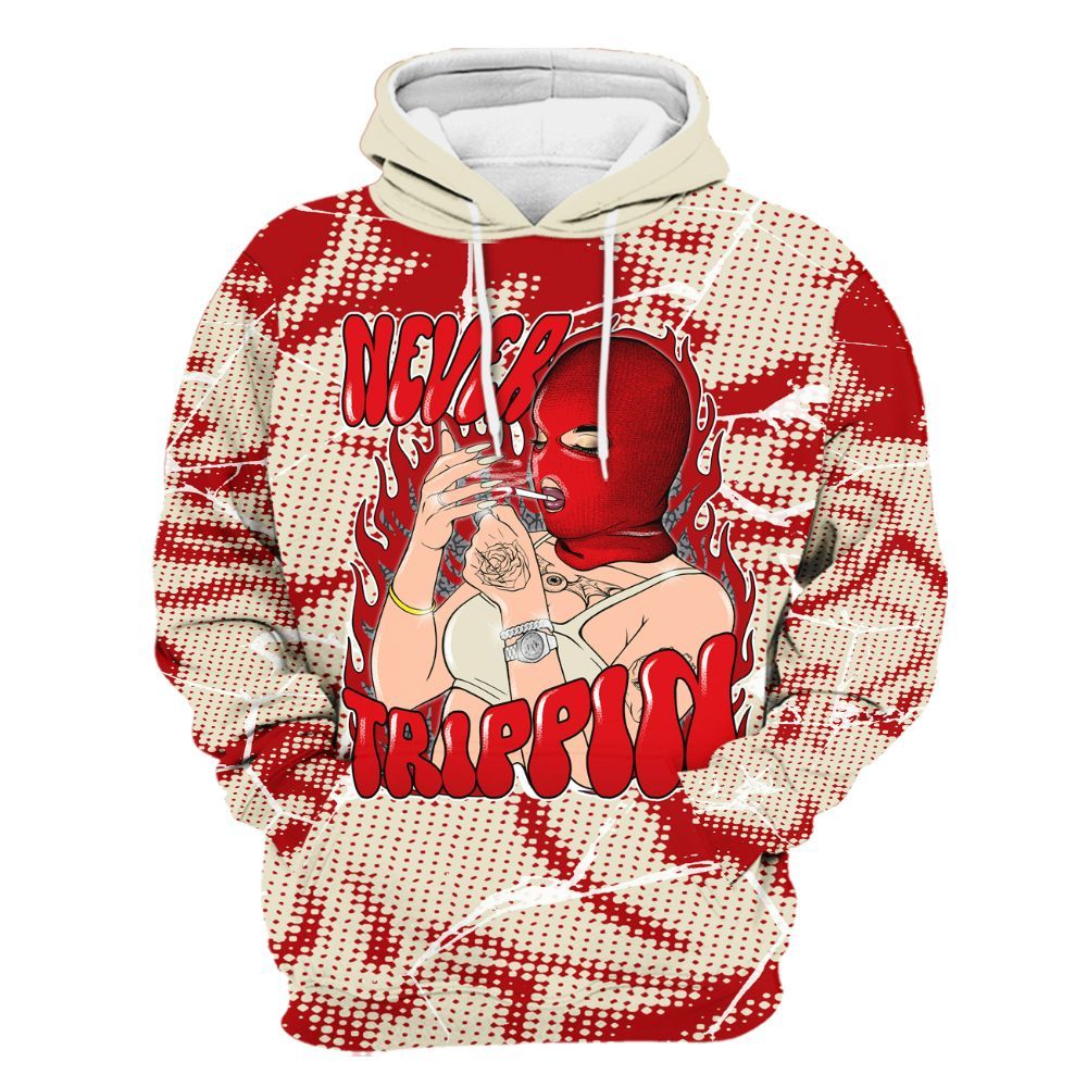 Hoodie To Match Cement Grey 3s - Ne'er Trippin' Unique Crack All Over Print