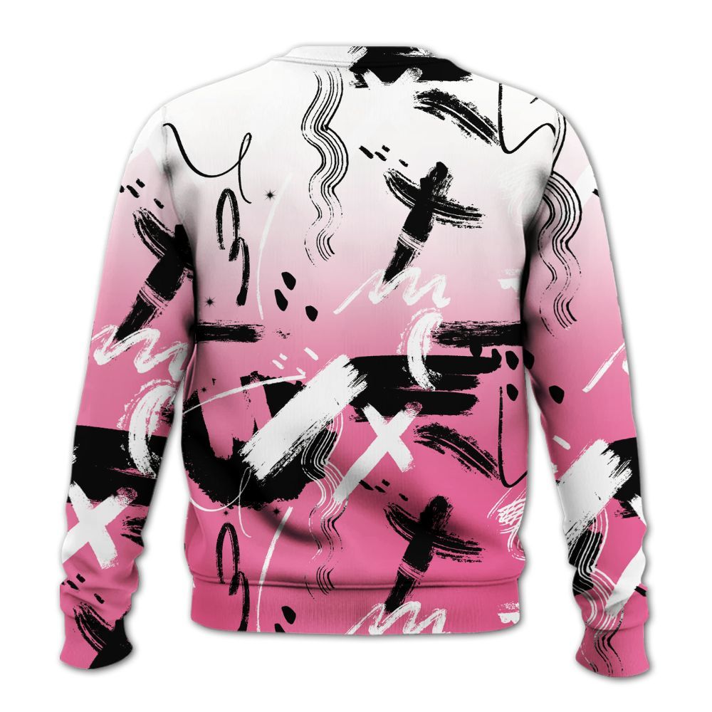 Sweatshirt To Match Air Max SNDR Hyper Pink - Money Hustle Grind Pray All Over Print