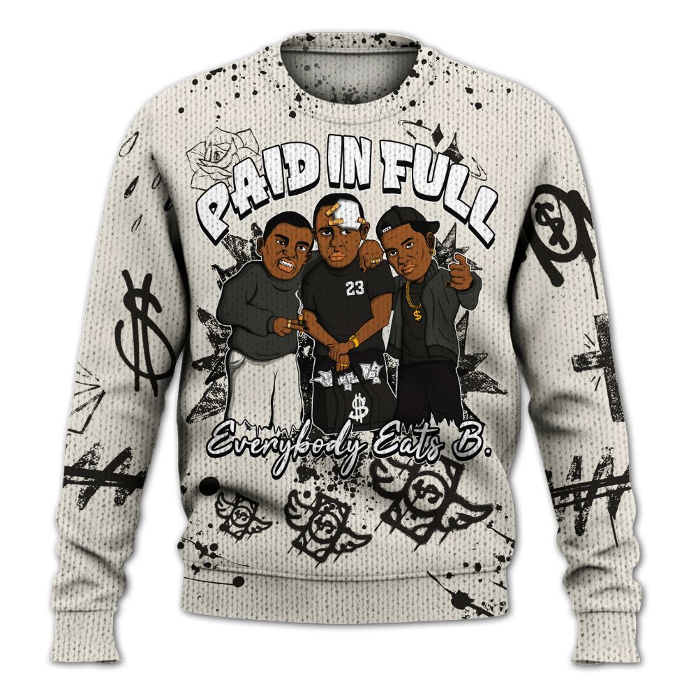 Knitted Sweater To Match Air Max Plus Moonlight Swarovski - Everybody Paid In Full Crayon