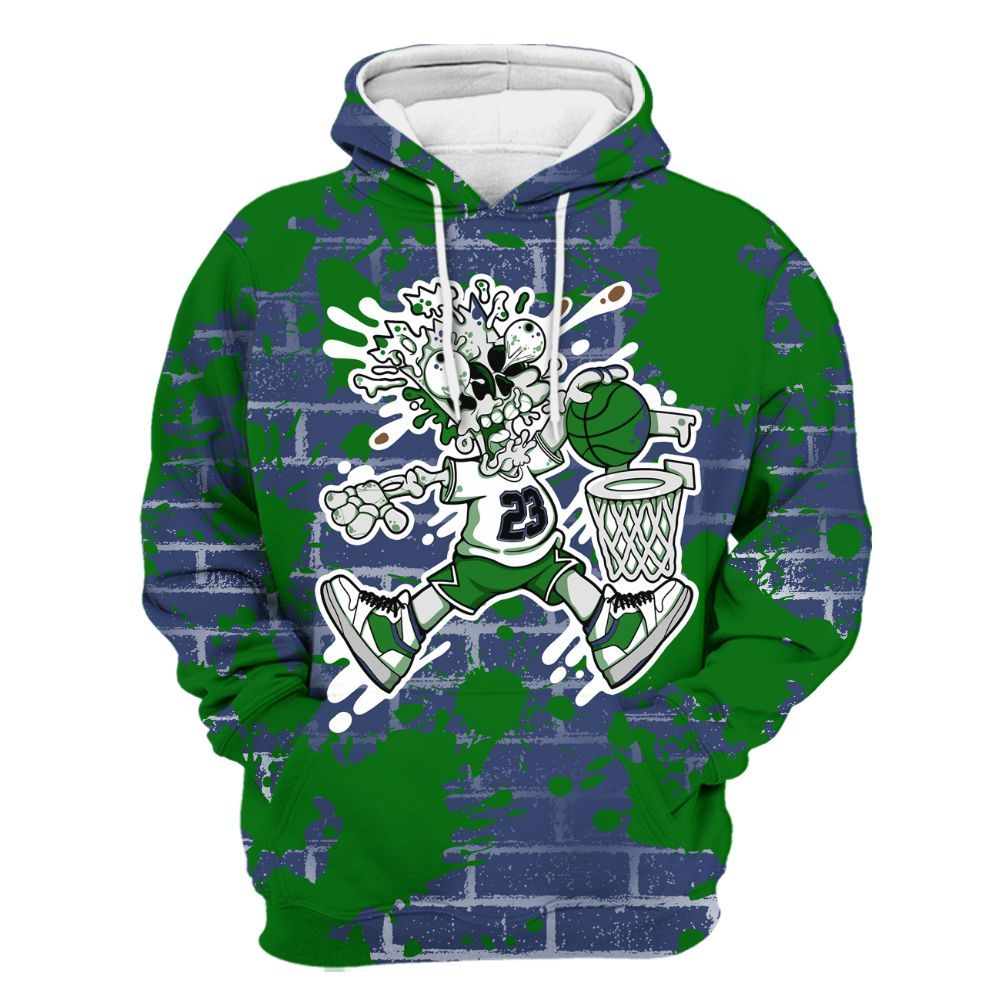 Hoodie To Match Midnight Navy 13s - 85's Dunks Graphic Halloween All Over Print