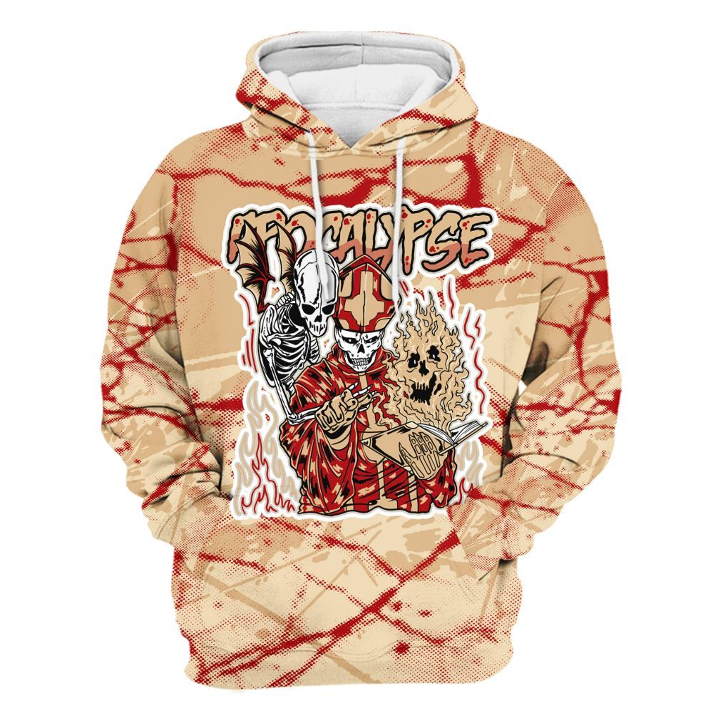 Hoodie To Match Dunk Low Strawberry Waffle - Apocalypse Skeleton Profound All Over Print
