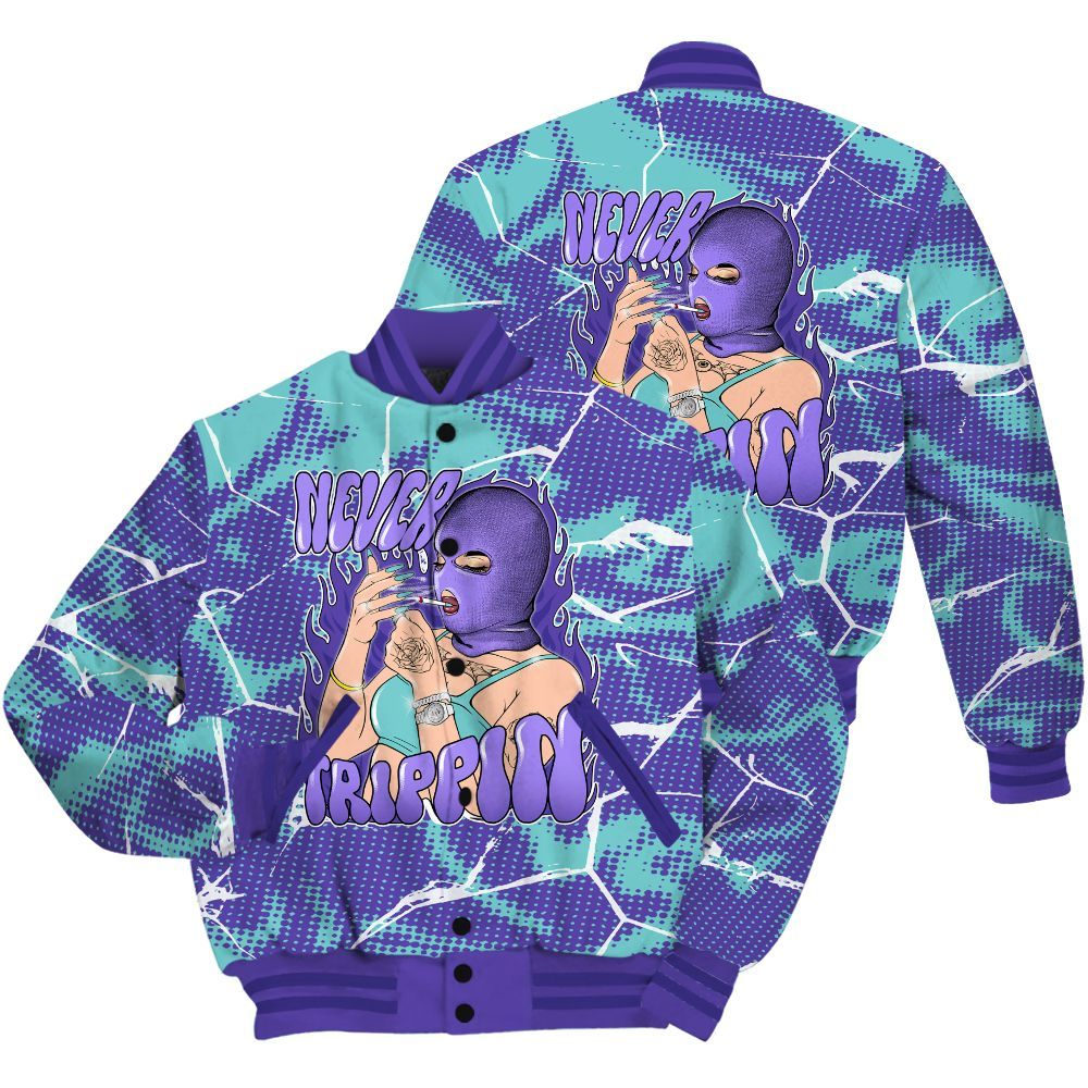 Varsity Jacket To Match Low Hornets 1s Shirt - Ne'er Trippin' Unique Crack All Over Print