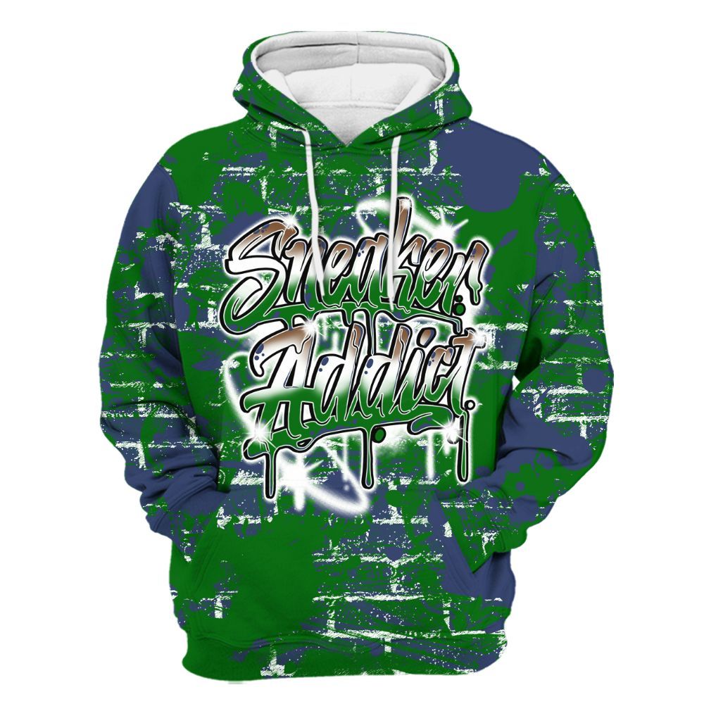 Hoodie To Match Midnight Navy 13s - Addiction Sneakers Graphic Street Art All Over Print