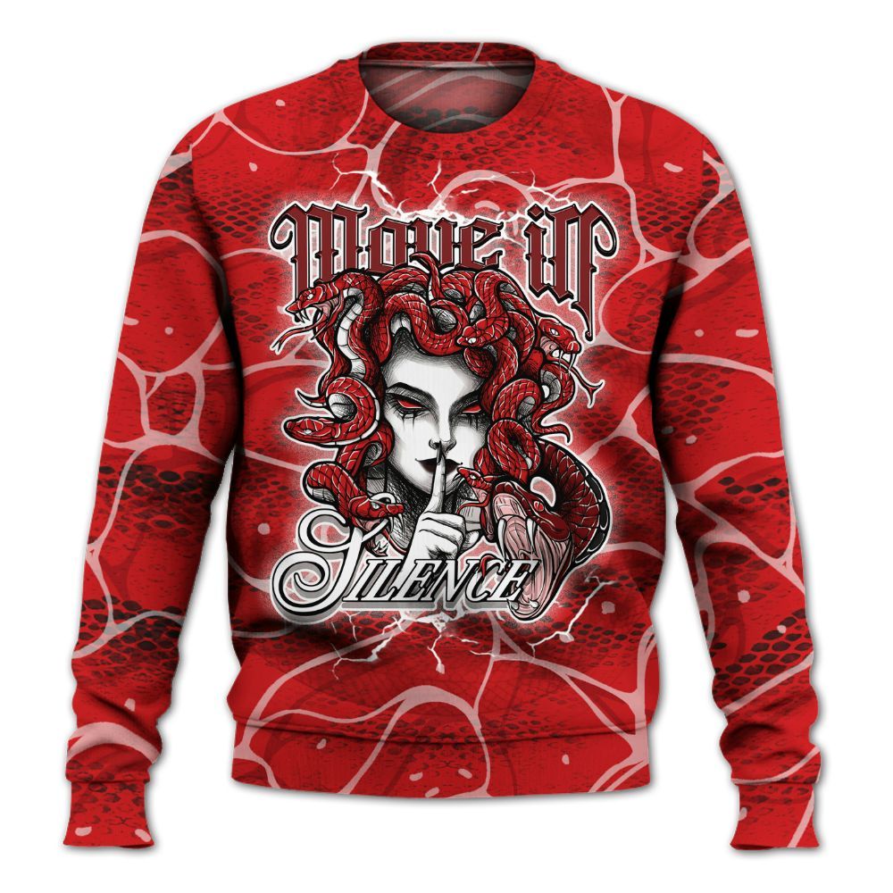 Sweatshirt To Match Low Bred 11s - Girl Move In Silence All Over Print