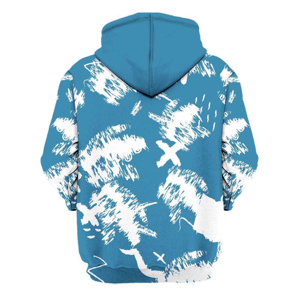 Hoodie To Match High OG UNC Reimagined 1s - Hustle Grind Pray Retro All Over Print