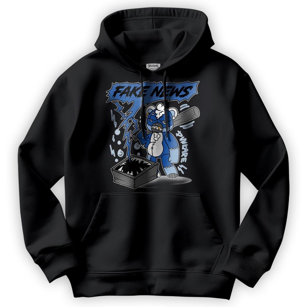 Sweatshirt To Match Low Space Royal 11s Hoodie - False News Hugz Hoodie Unisex