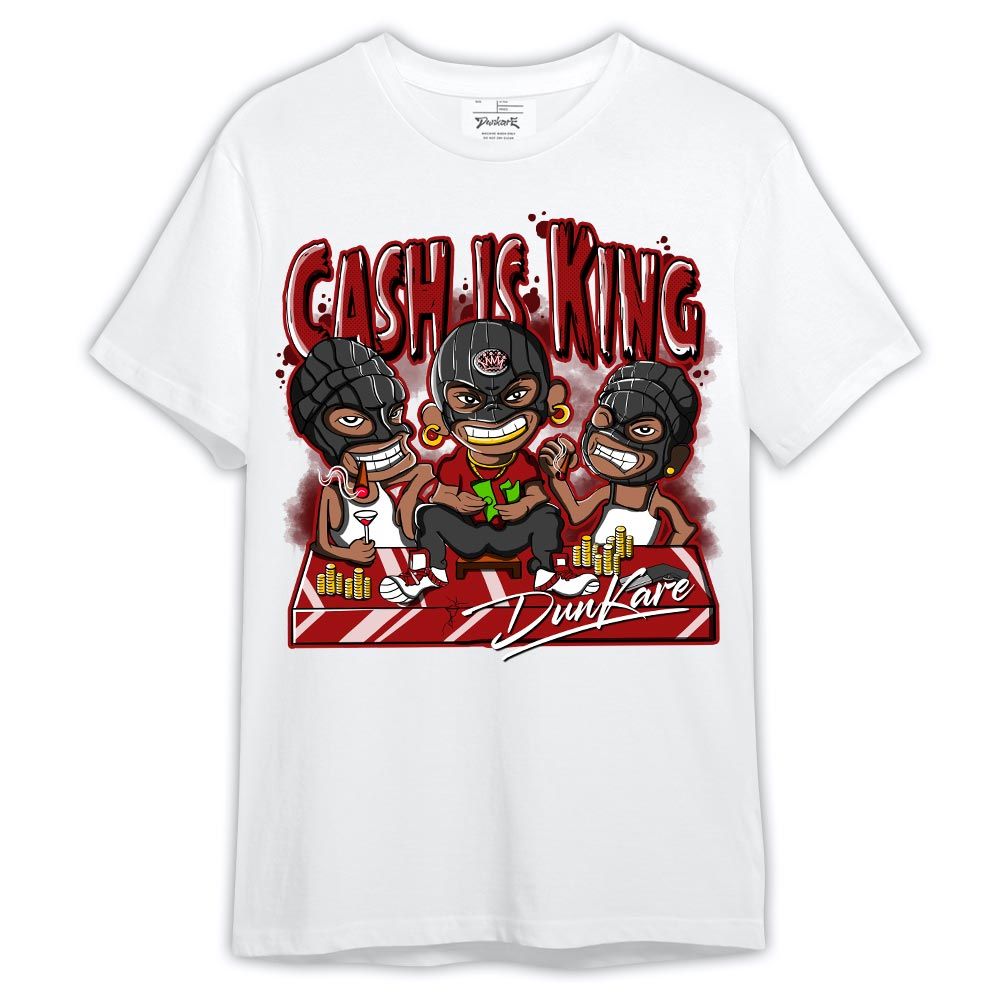 Shirt To Match Red Taxi 12s - Cash Is King Robber Gang Shirt Outfit 1005 LGH