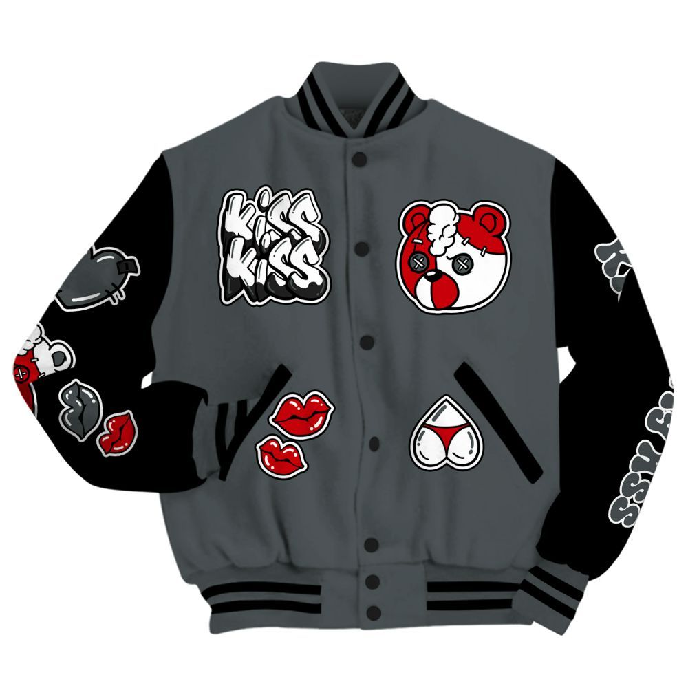 Varsity Jacket To Match Black RM Nigel Sylvester 4s - Kiss My Hugz All Over Print