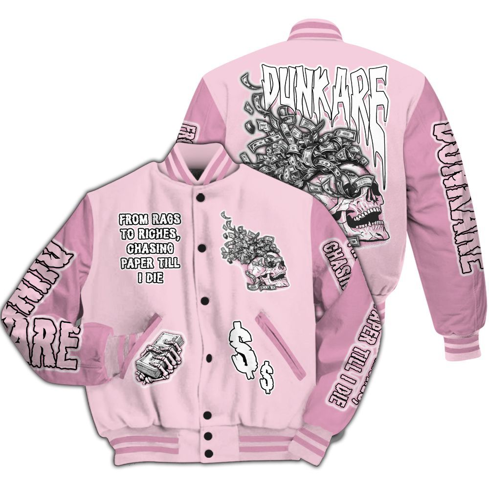 Varsity Jacket To Match Orchid 4s - From Rags To Riches All Over Print